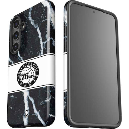NBA Philadelphia 76ers Marble Galaxy S25 Plus Impact Case